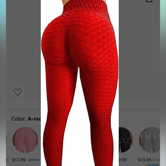 Ruched Butt Lift Leggings High Waist Yoga Pants Textured Scrunch Booty Workout - Picture 2 of 8